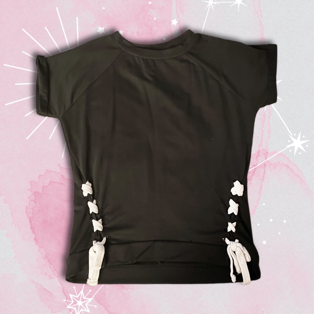 Cute Laced-Up Shirt